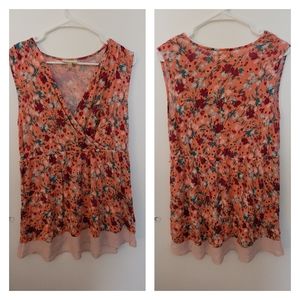 EUC Modcloth Sleeveless Low Cut V-Neck Blouse